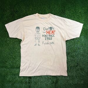 1985 Single Stitch Marathon Race x Track Runner "Defeat the Heat" Minnesota Tee